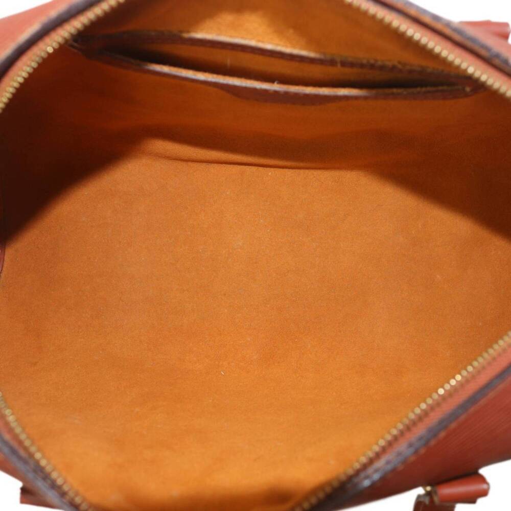 LOUIS VUITTON Brown Leather Pouch - Picture 8 of 10